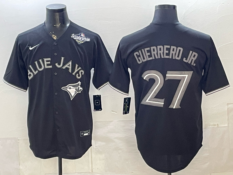 Men 2026 Toronto Blue Jays #27 Guerrero Jr Black Game Nike MLB Jersey 0518002